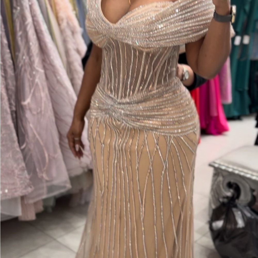 Elegant Sequin Evening Gown